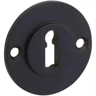 Artitec sleutelrozet Chemin de Fer 50mm mat zwart vooraanzicht