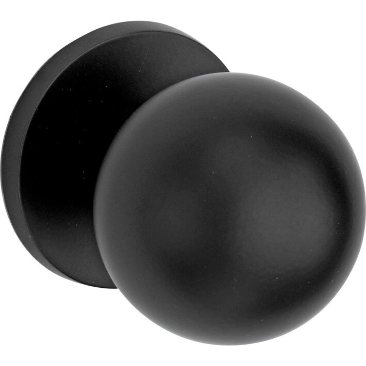 Artitec Mi Satori voordeurknop kogel zwart 60mm - vooraanzicht