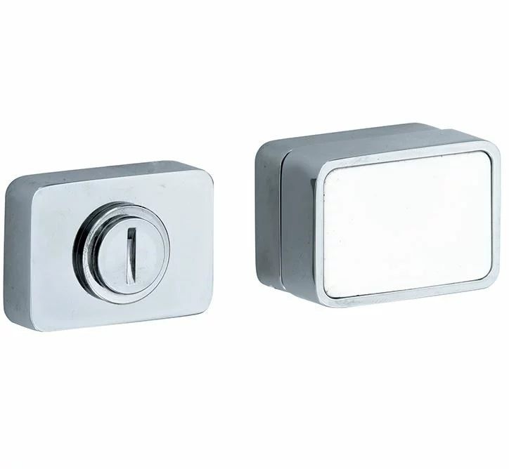 Artitec WC garnituur Maximal glans chroom/wit glas - vooraanzicht