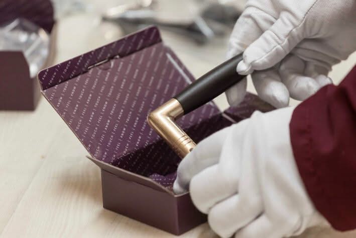 Artitec Mi Satori deurkruk Ton ebben messing antiek detail